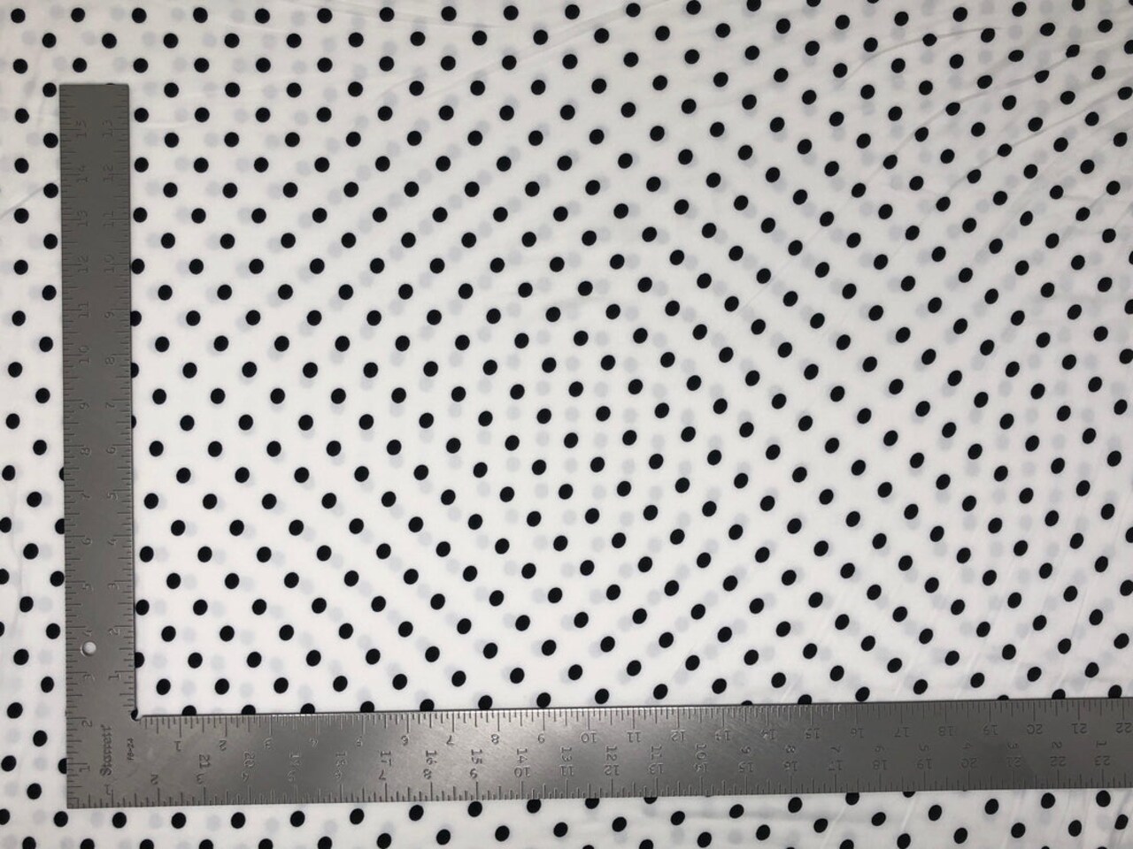 1 Yard DTY Double Sided Brushed Knit Small Polka Dot Print Fabric Soft, Elegant, and Versatile 58/60 Inches Wide